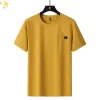 Premium Descente Kurzarm Schwarz Seide Solid Luxury