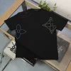 Hochwertige Louis Vuitton Kurzarm-Kollektion aus weißer Baumwolle mit Stickerei