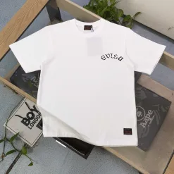 Premium Earth Kurzarm-Logo-Kollektion aus schwarzer Baumwolle
