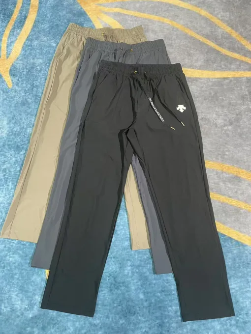 Premium Descente Hose Schwarz Strick Klassisch Luxus