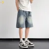 Premium Balenciaga Shorts Blau Denim Retro Luxus