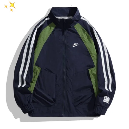 Premium Nike Mantel im Marine-Streifen-Stil