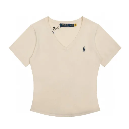 Premium Ralph Lauren Kurzarm Schwarz Strick Klassisch Luxus