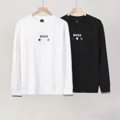 Hochwertige Boss Sweatshirts Black Cotton Kollektion