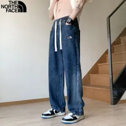 Premium The North Face Hose Schwarz Denim Retro Style