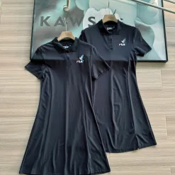 Luxus Fila T-Shirts Schwarz Eleganter Luxus