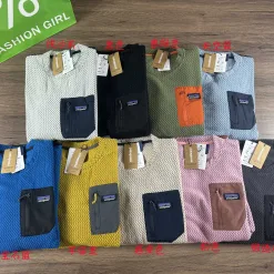 Luxus-Langarmshirts von Patagonia aus schwarzer Baumwoll-Jacquard-Kollektion