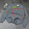 Premium Gucci Pullover Grauer Wolljacquard Luxus
