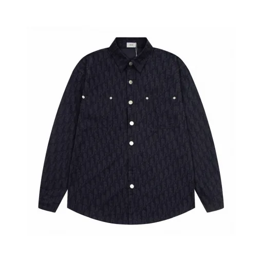 Hochwertige Dior-Hemden in Blau im Casual-Stil