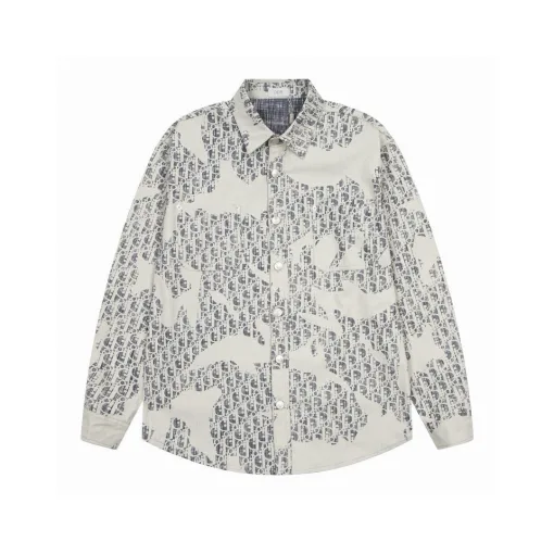 Luxus-Dior-Hemden aus der Gray Denim Washed Collection
