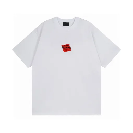 Meistverkaufte Balenciaga Kurzarm Baumwolle Logo Stil