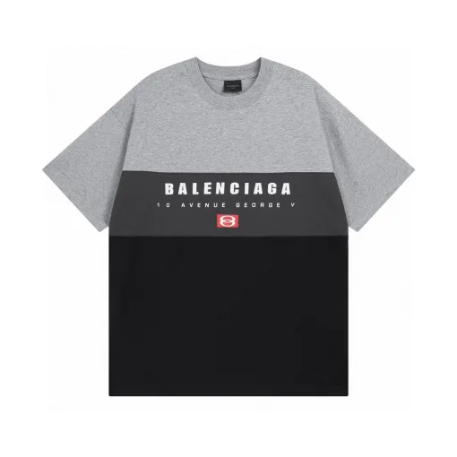Premium Balenciaga Kurzarm Logo Luxus