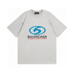 Premium Qualität Balenciaga Kurzarm Baumwolle Logo Luxus