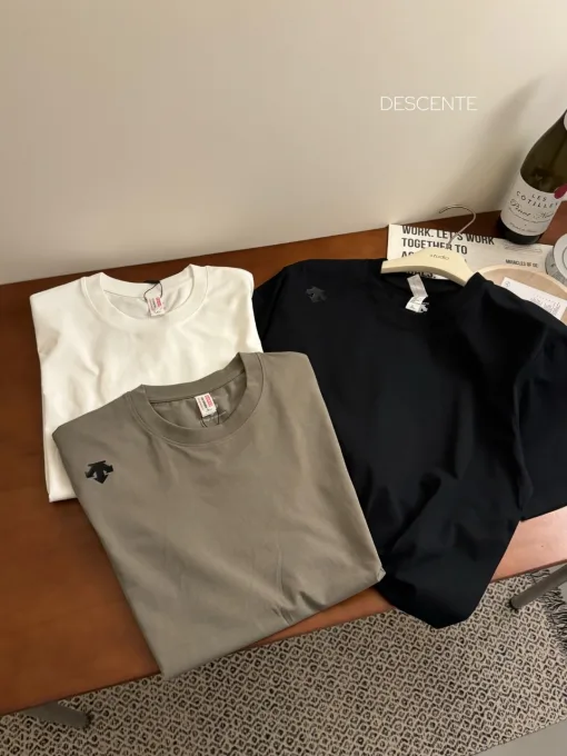 Hochwertige Descente Kurzarm Baumwolle Casual Luxury