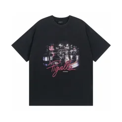 Bestseller Balenciaga Kurzarm Baumwolle Retro-Stil