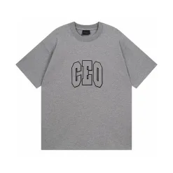 Luxus Balenciaga Kurzarm Baumwolle Logo Luxus