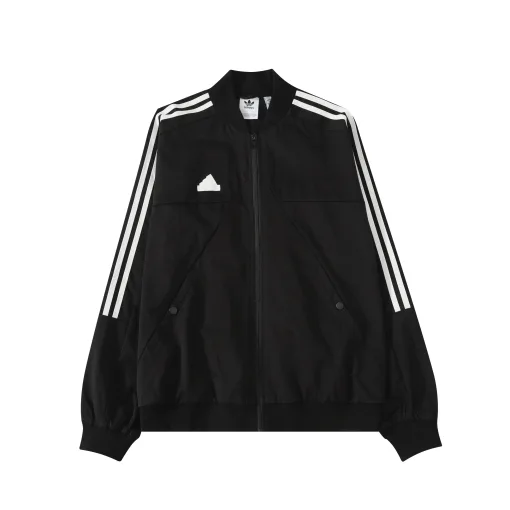 Bestseller Adidas Mantel Schwarz Streifen Stil