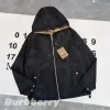 Luxus-Mäntel von Burberry aus schwarzem Polyester im klassischen Stil