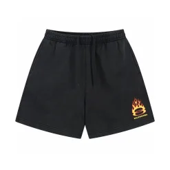 Luxuriöse Balenciaga-Shorts aus Baumwolle im Logo-Stil