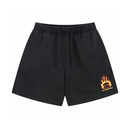 Luxuriöse Balenciaga-Shorts aus Baumwolle im Logo-Stil