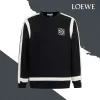 Luxus-Sweatshirts von Loewe aus schwarzer Baumwolle mit Logo-Kollektion