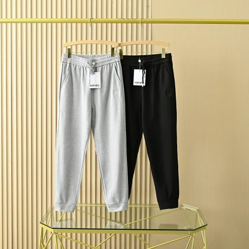 Premium Qualität Kenzo Jogginghose Schwarz Strick Bestickt Luxus