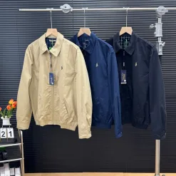 Luxus Ralph Lauren Mantel Khaki Baumwolle Classic Collection