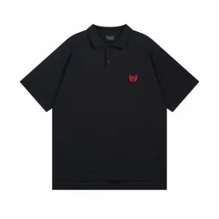Luxuriöse Balenciaga Kurzarm-Baumwoll-Distressed-Kollektion