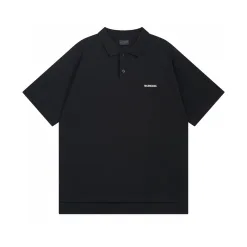 Luxuriöse Balenciaga Kurzarm-Baumwoll-Logo-Kollektion