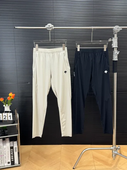 Premium Descente Hose aus schwarzer Seide, atmungsaktive Kollektion