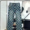 Luxus Louis Vuitton Jeans Blue Denim Vintage Style