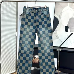 Luxus Louis Vuitton Jeans Blue Denim Vintage Style