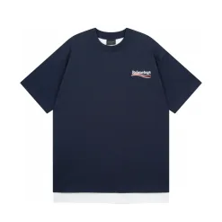 Premium Qualität Balenciaga Kurzarm Baumwolle Klassischer Stil