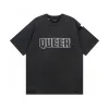 Luxuriöser Balenciaga-Kurzarm-Baumwoll-Logo-Stil