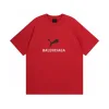 Hochwertiger Balenciaga-Stil mit kurzen Ärmeln und gewaschener Baumwolle