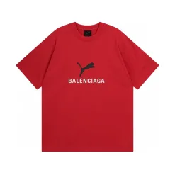 Hochwertiger Balenciaga-Stil mit kurzen Ärmeln und gewaschener Baumwolle