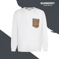 Luxus-Sweatshirts von Burberry in Schwarz aus Baumwolle – klassischer Luxus