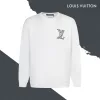 Meistverkaufte Louis Vuitton Sweatshirts Schwarz Baumwolle Logo Style