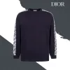 Premium Dior Pullover im Monogramm-Stil in Marineblau