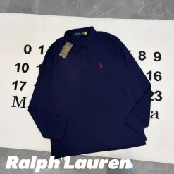 Hochwertiges Langarmshirt von Ralph Lauren in Schwarz aus Baumwolle