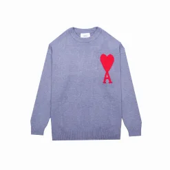 Bestseller Ami Pullover Grau Classic Kollektion