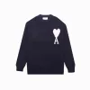 Premium Ami Pullover Schwarz Klassisch Luxus