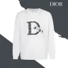 Premium Qualität Dior Sweatshirts Schwarz Denim Logo Luxus