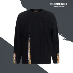 Hochwertiger Burberry Pullover aus der Black Knit Kollektion
