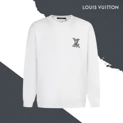 Bestseller Louis Vuitton Sweatshirts Schwarze Baumwolle Logo Kollektion