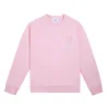 Luxus Ami Sweatshirts Rosa Baumwolle Klassischer Stil
