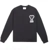 Luxury Ami Sweatshirts Schwarz Baumwolle Classic Luxury