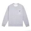 Luxus Ami Sweatshirts Grau Baumwolle Klassischer Stil