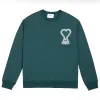 Premium Ami Sweatshirts Grün Baumwolle Klassisch Luxus