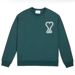 Premium Ami Sweatshirts Grün Baumwolle Klassisch Luxus